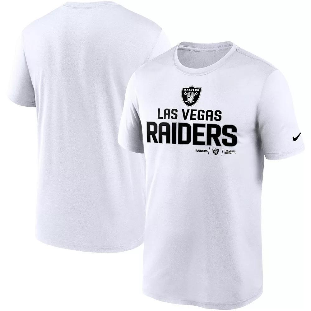 Men's Nike White Las Vegas Raiders Legend Community Performance T-Shirt, Size: 3XL, Lvr White Product Image