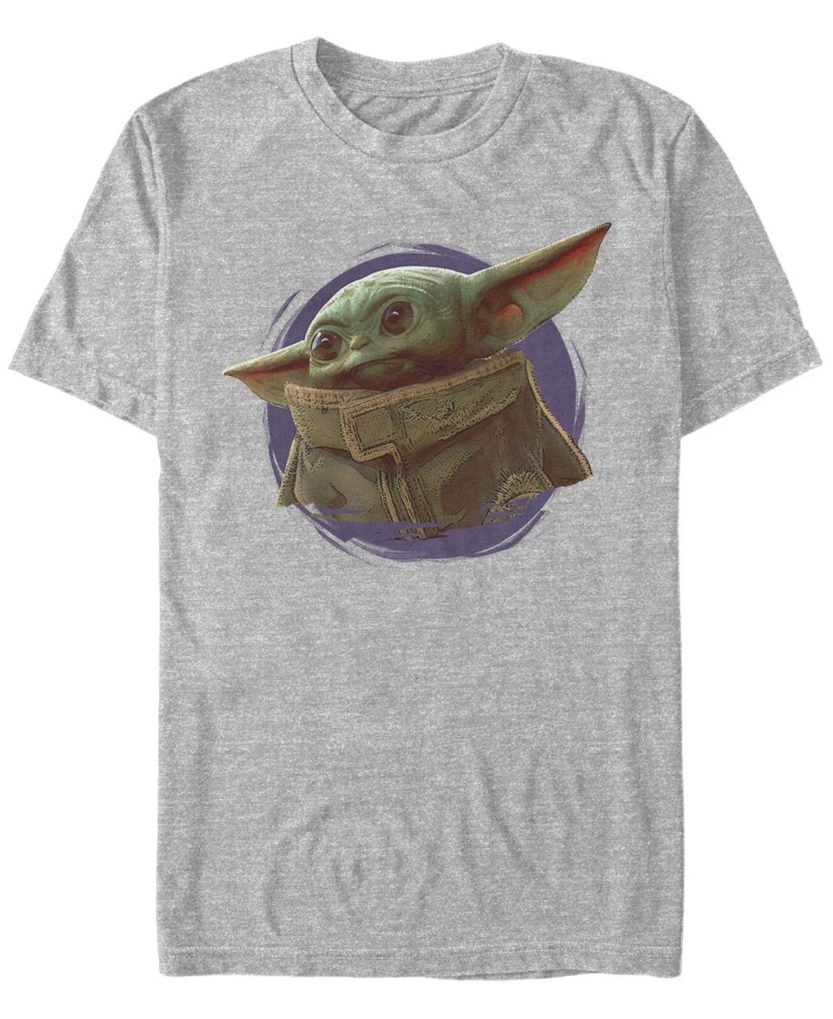 Men's Star Wars The Mandalorian The Child Purple Ball Graphic Tee, Size: XXL, Athlc Hthr Product Image