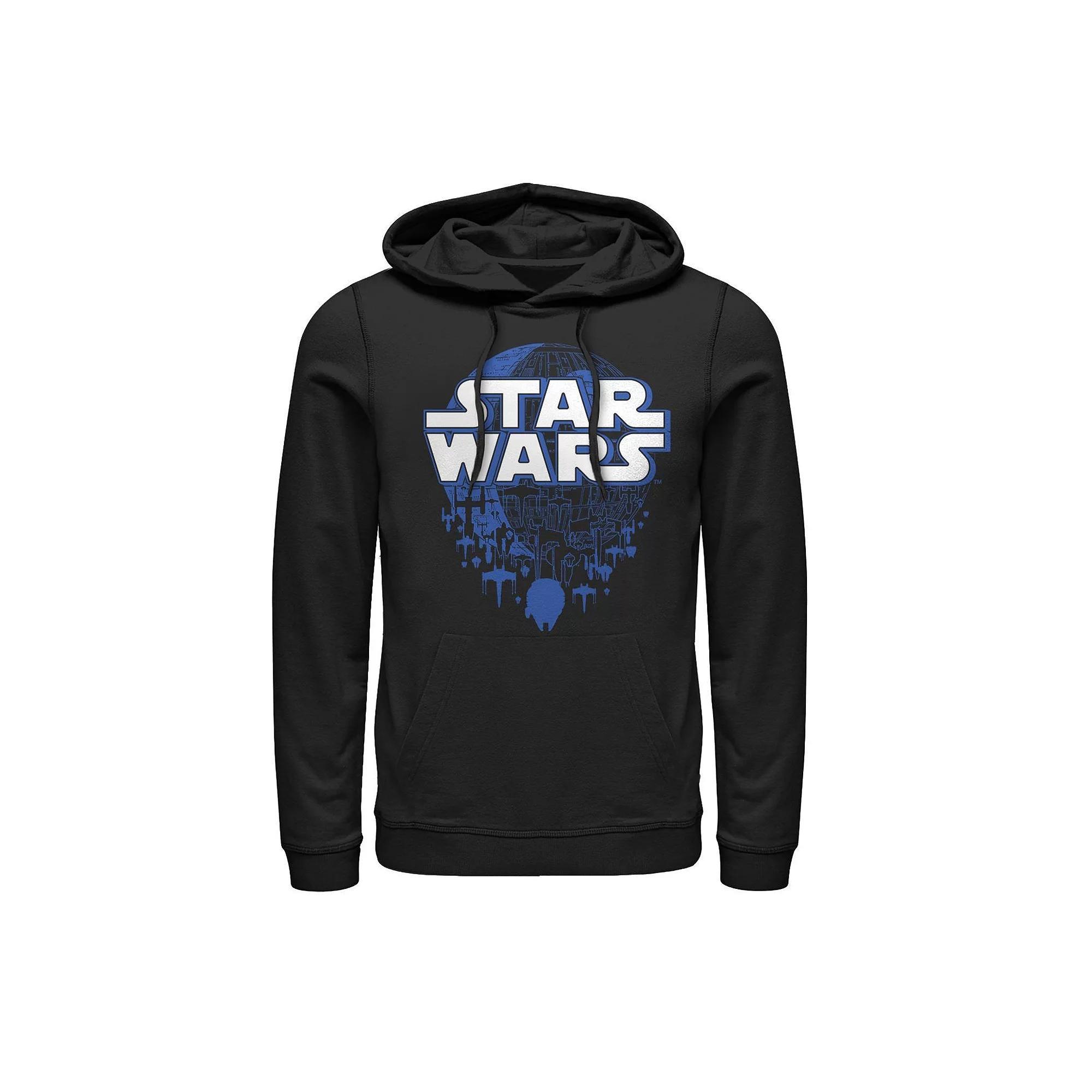 Men's Star Wars Deathstar Pullover Hoodie, Size: Small, Black Product Image