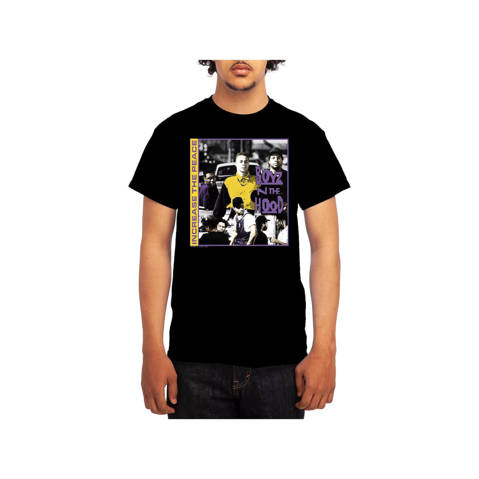 Men's Boyz N' The Hood Increase The Peace Duo-Chrome Graphic Tee, Boy's, Size: Small, Blue Product Image
