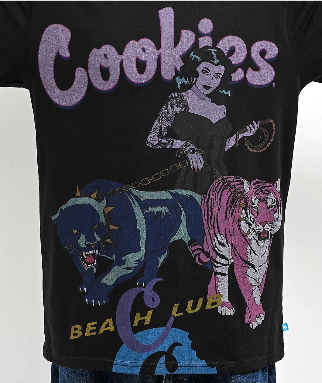 Cookies Island Beach Club Black T-Shirt Product Image