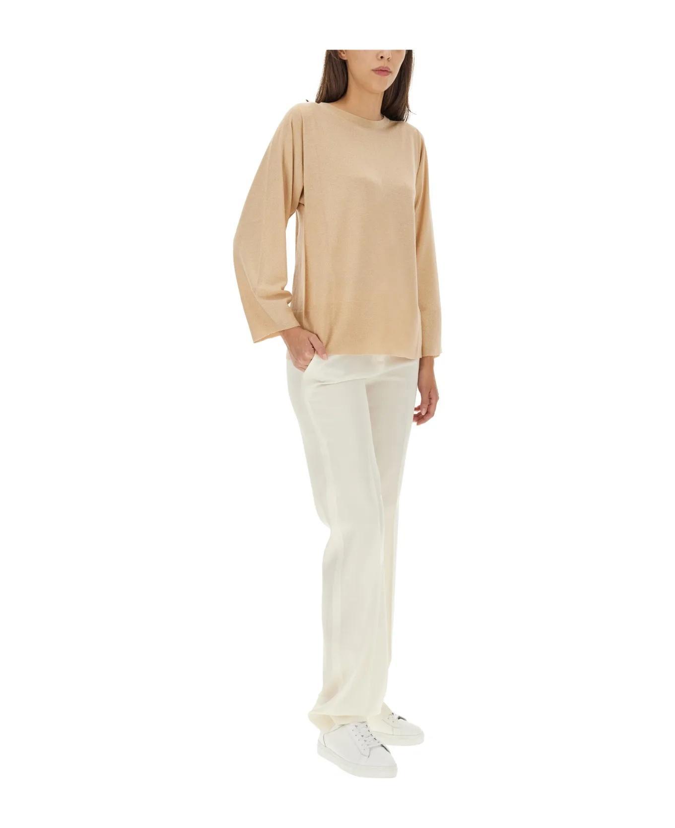 FABIANA FILIPPI Flare Fit Pants In White Product Image