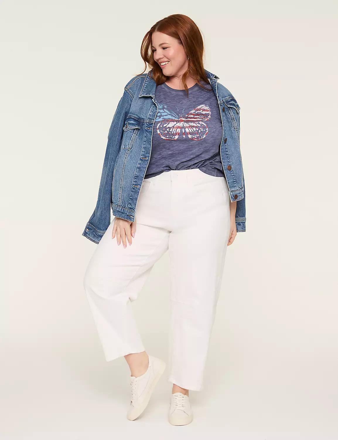 Americana Butterfly Graphic Tee Product Image