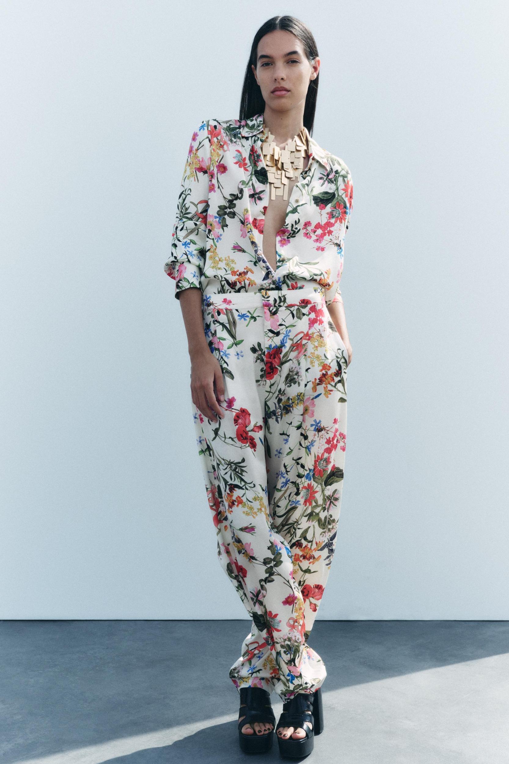 PRINTED BALLOON PANTS ZW COLLECTION Product Image