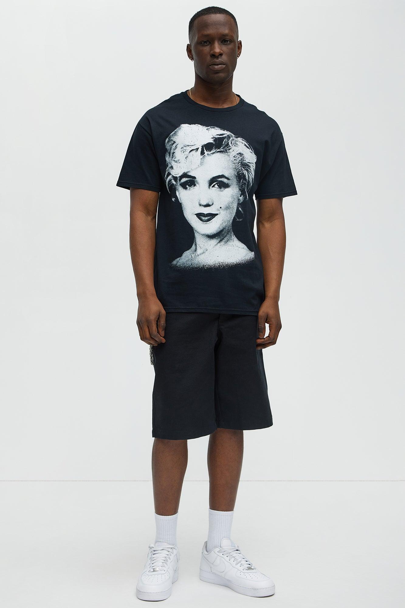 Marilyn Monroe Icon Short Sleeve Tee - Black Product Image