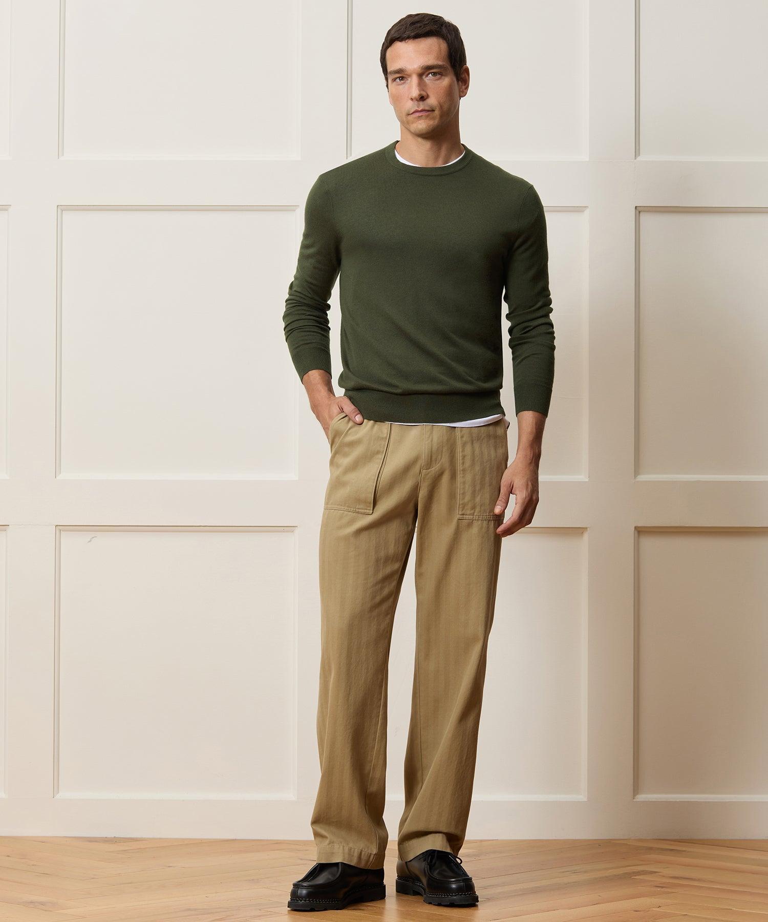 Silk-Cashmere Crewneck Sweater Product Image