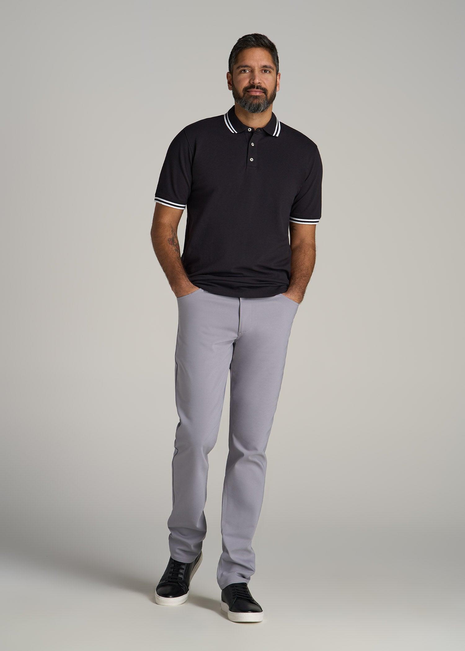 Contrast Tipped Polo Men's in Ecru Product Image