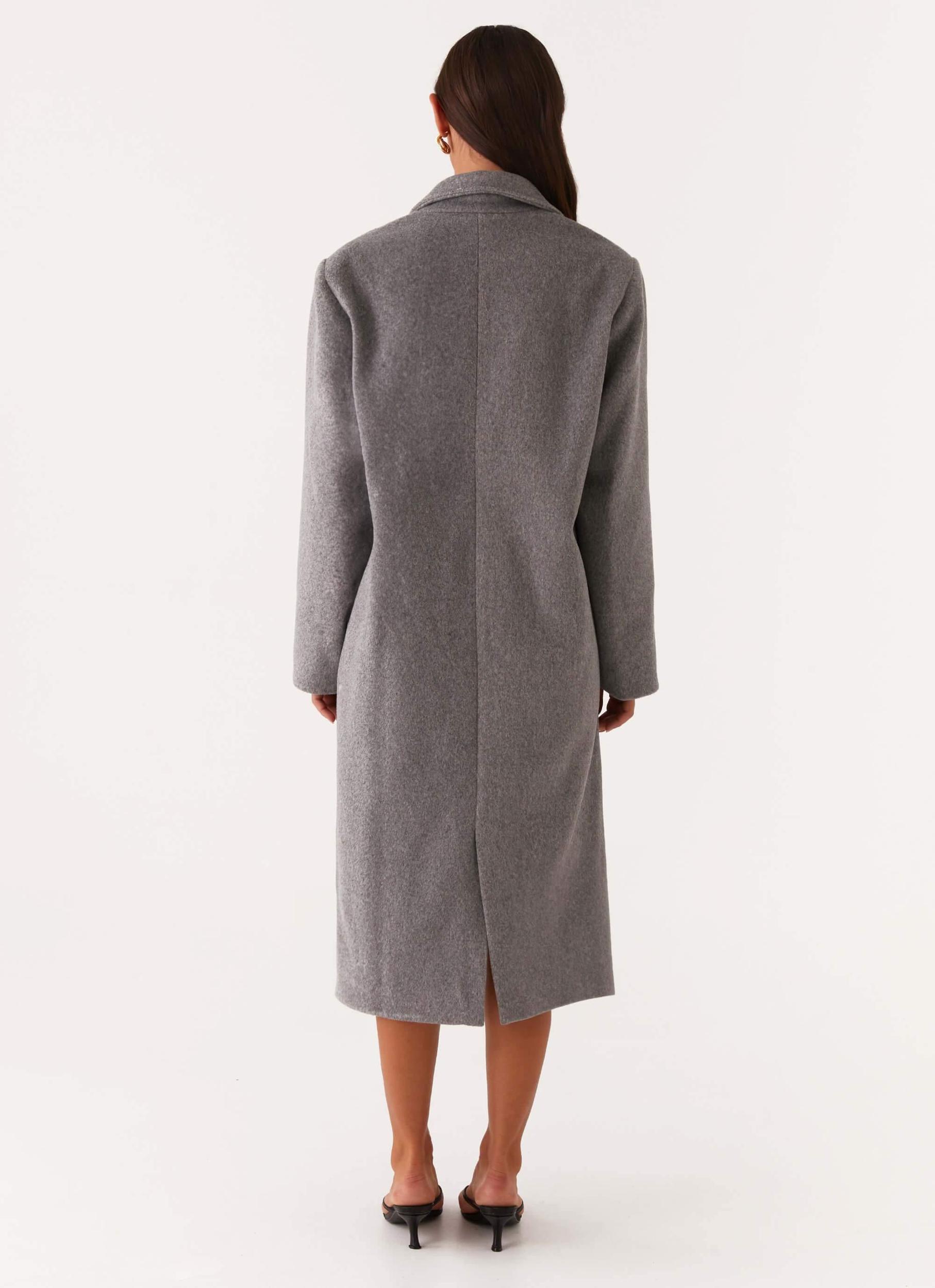 Gianni Double Breast Coat - Grey Product Image