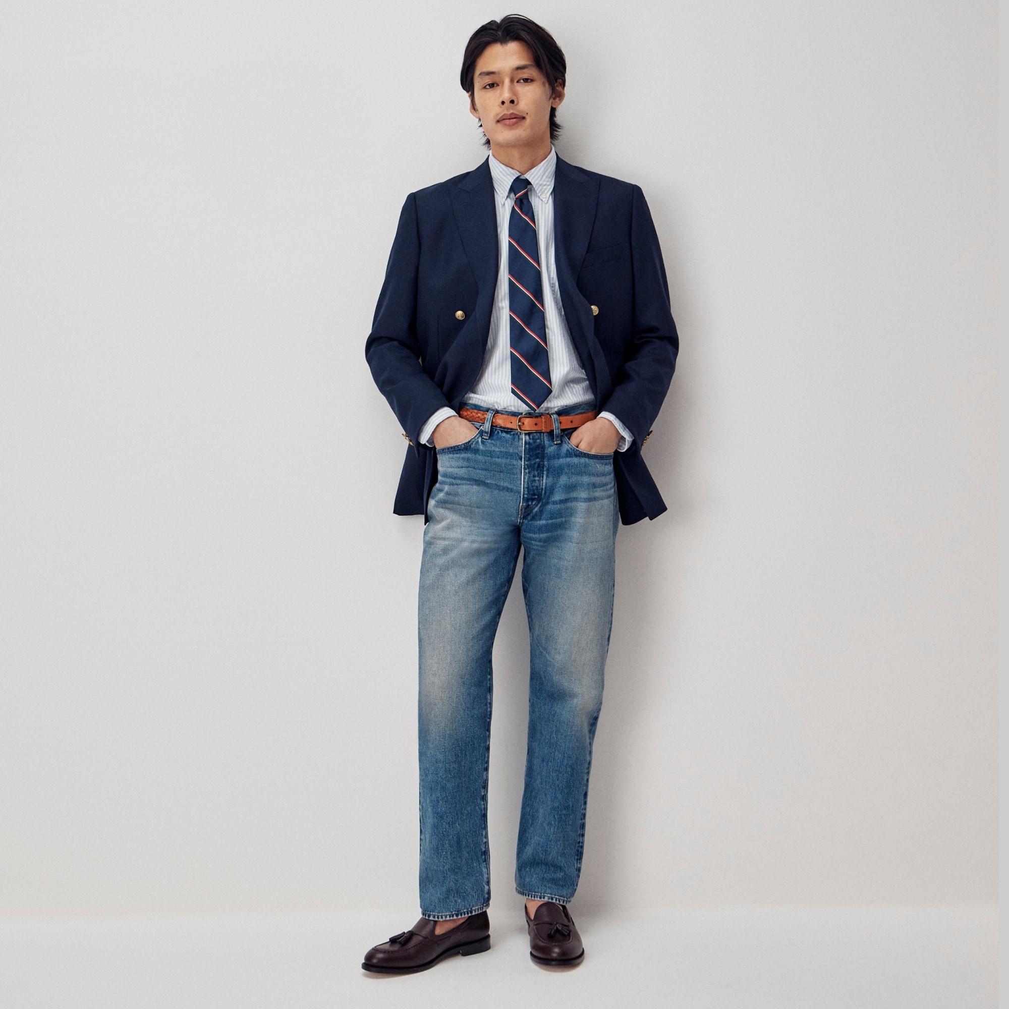 Classic jean in medium wash Japanese selvedge denim Product Image
