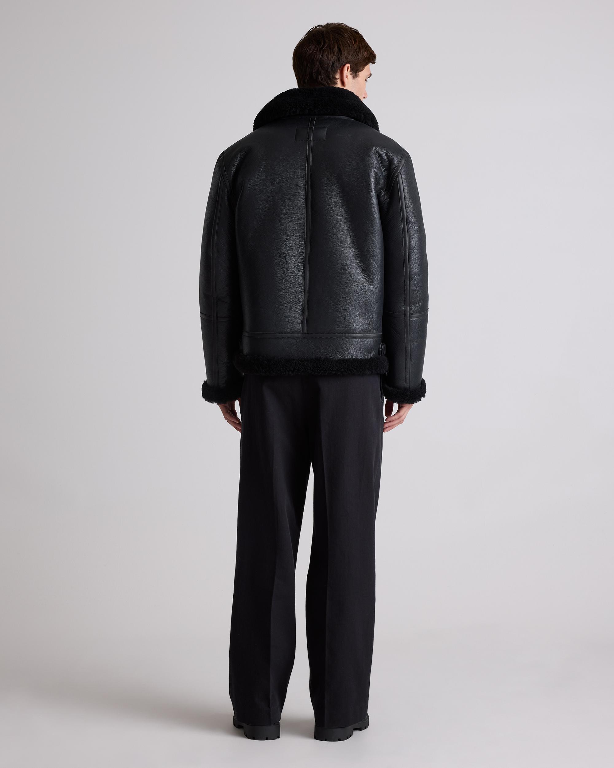 Quince | Men's 100% Shearling Bomber Jacket Leather Product Image