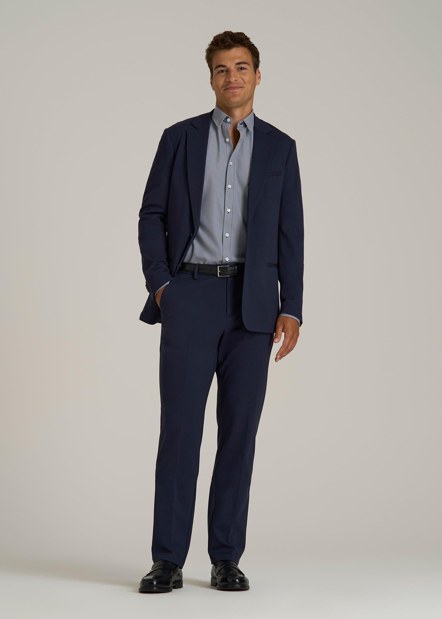 Flex Tech Suit Jacket for Tall Men in Navy Male Product Image
