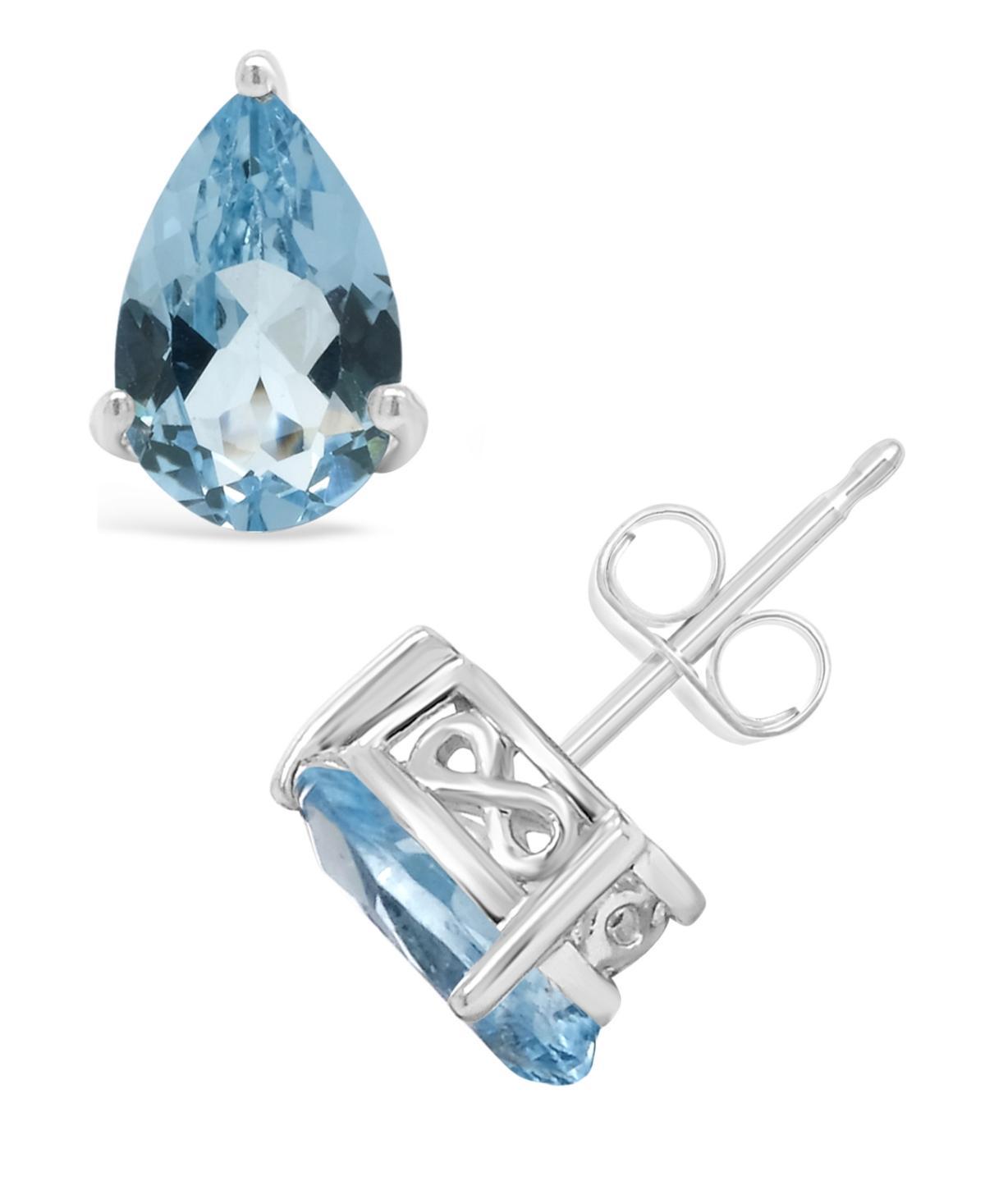 Alyson Layne Sterling Silver Gemstone Teardrop Stud Earrings, Womens, Pink Quartz Product Image