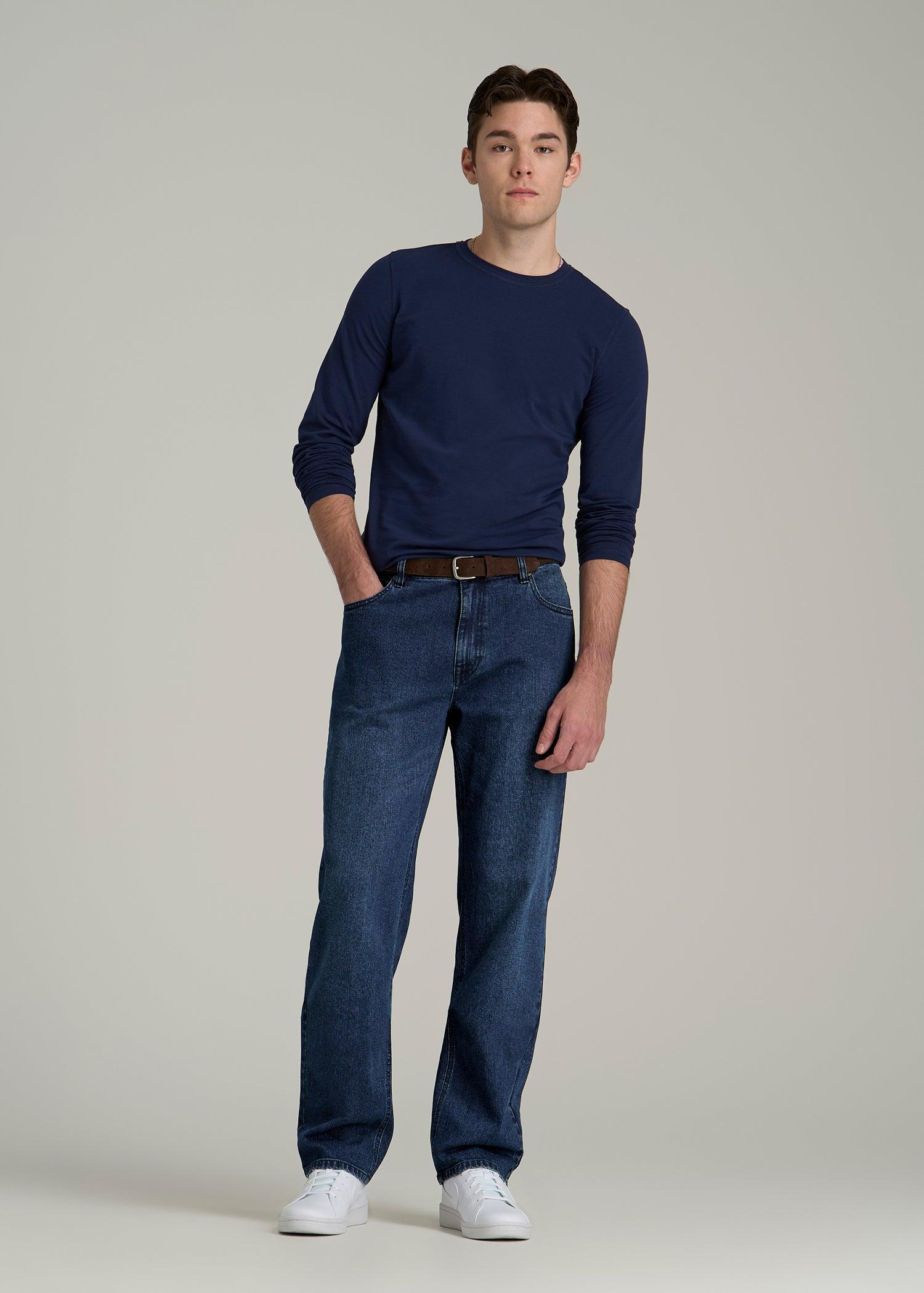 J1 STRAIGHT LEG Jeans for Tall Men in Atlantic Blue Product Image