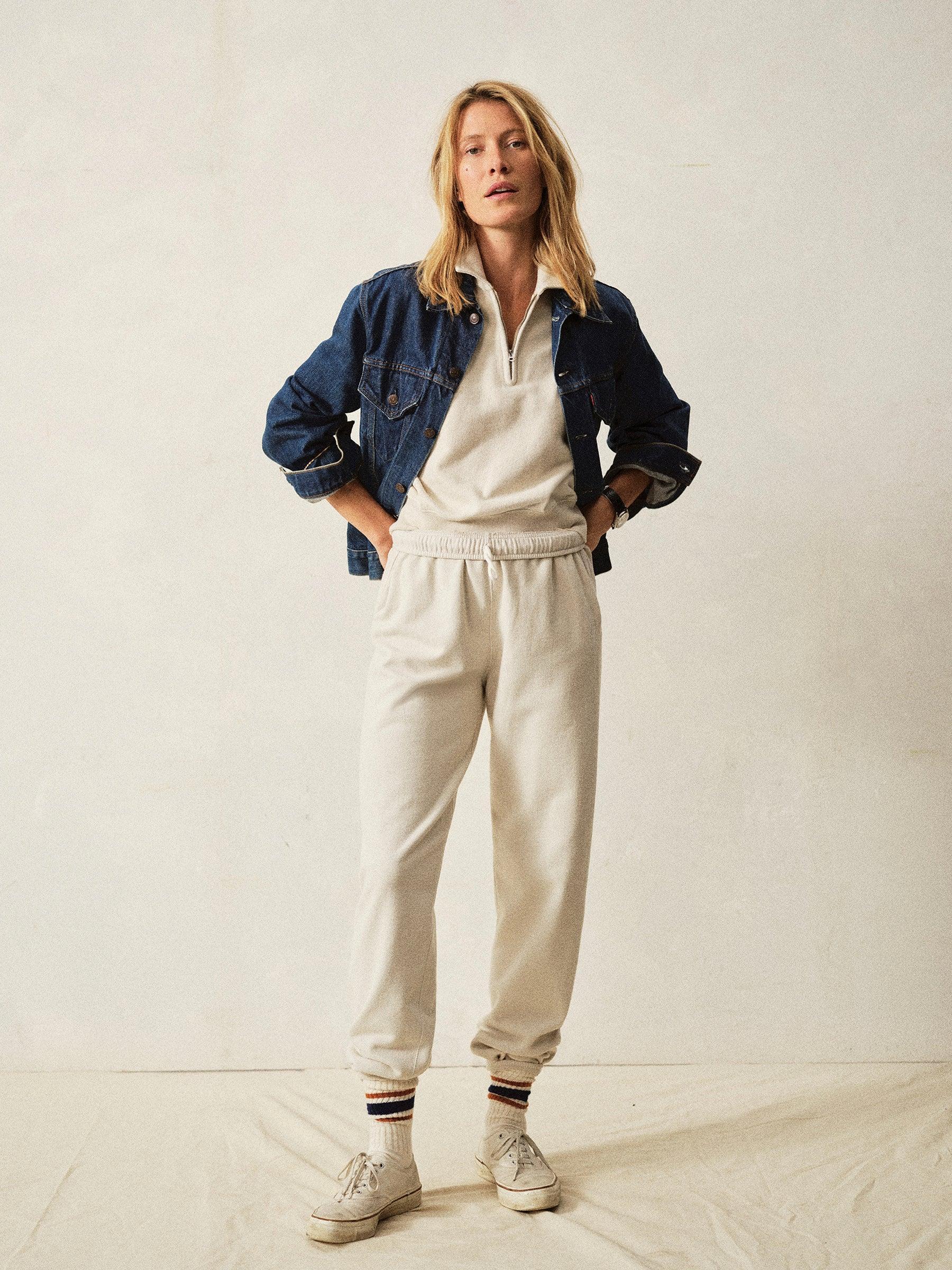 Morning Haze Vintage Interloop Short Sleeve Quarter Zip Product Image