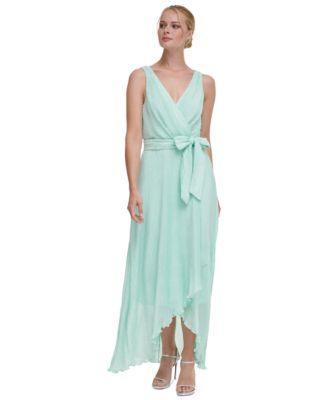 Dkny Womens Pleated Belted Dress Product Image