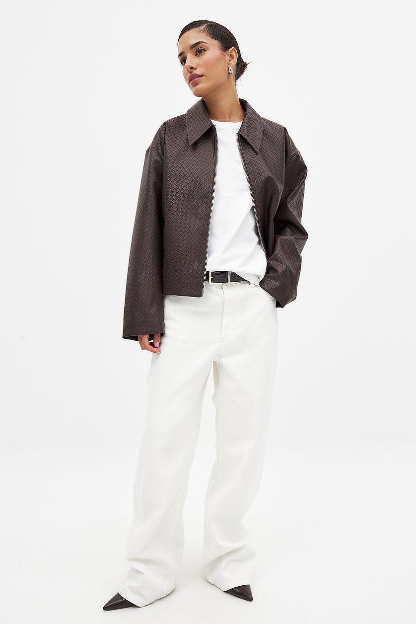 Braided Pu Jacket Product Image