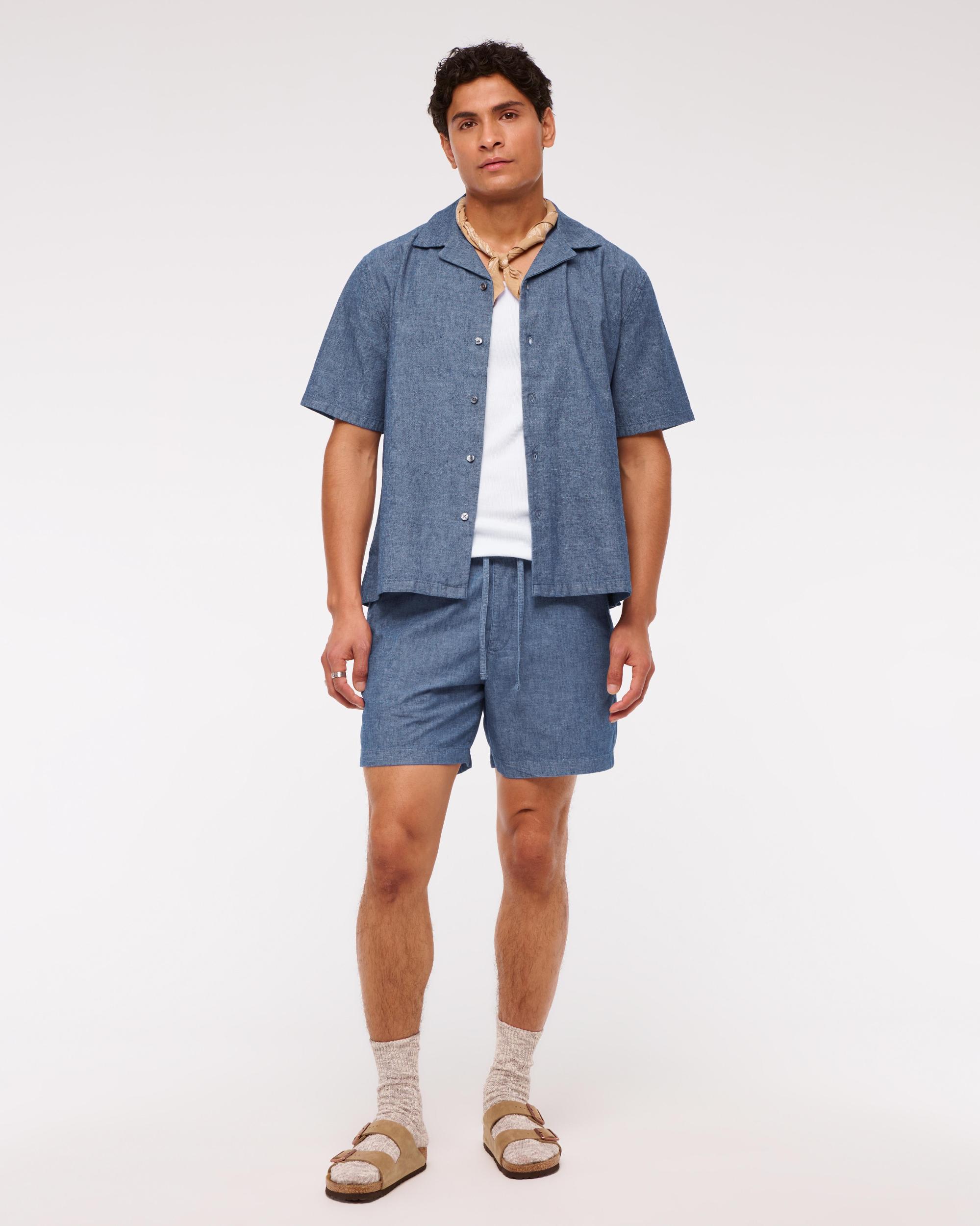 Cotton Texture Pull-On Short Product Image