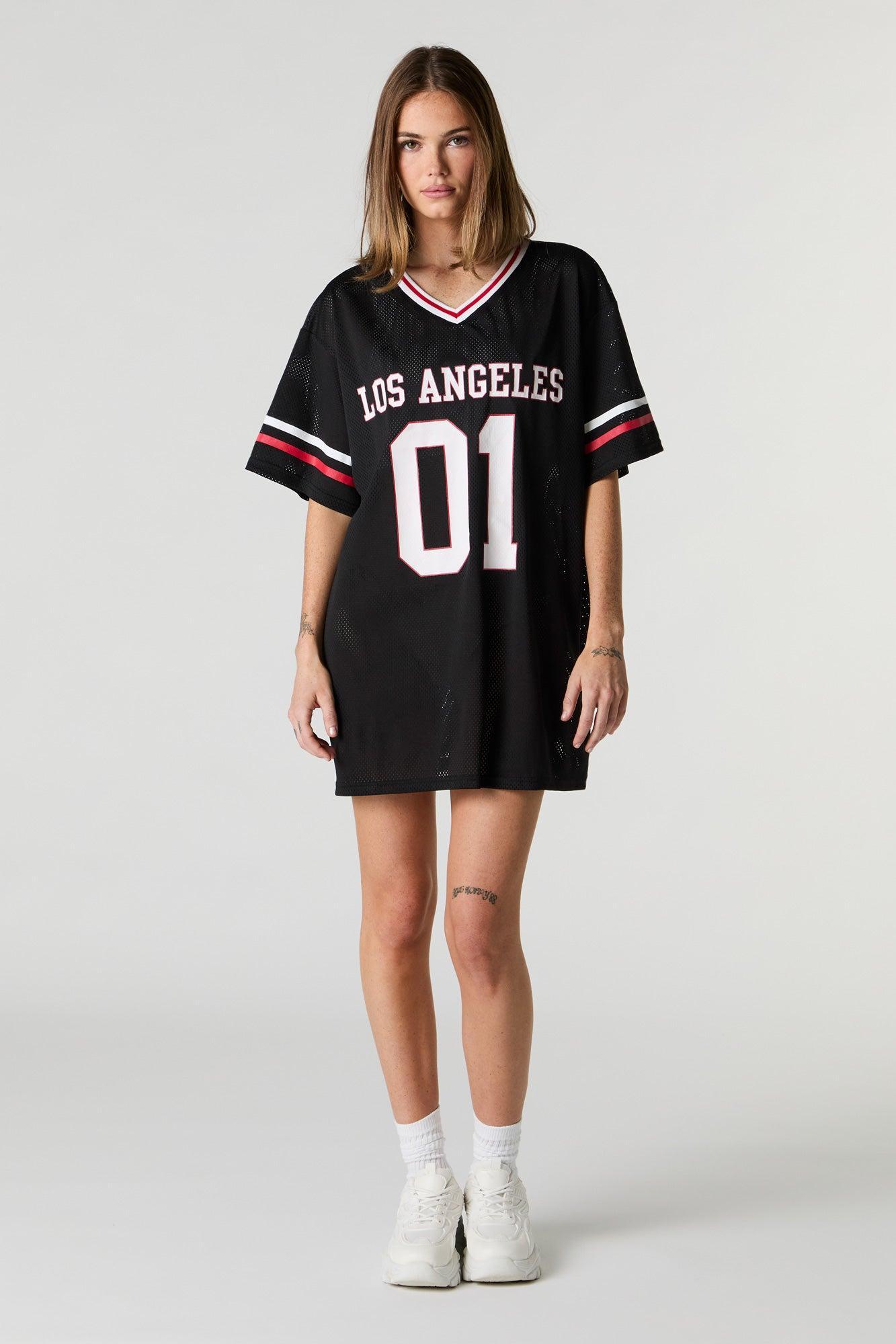 Los Angeles Graphic Mesh Jersey Dress Female Product Image