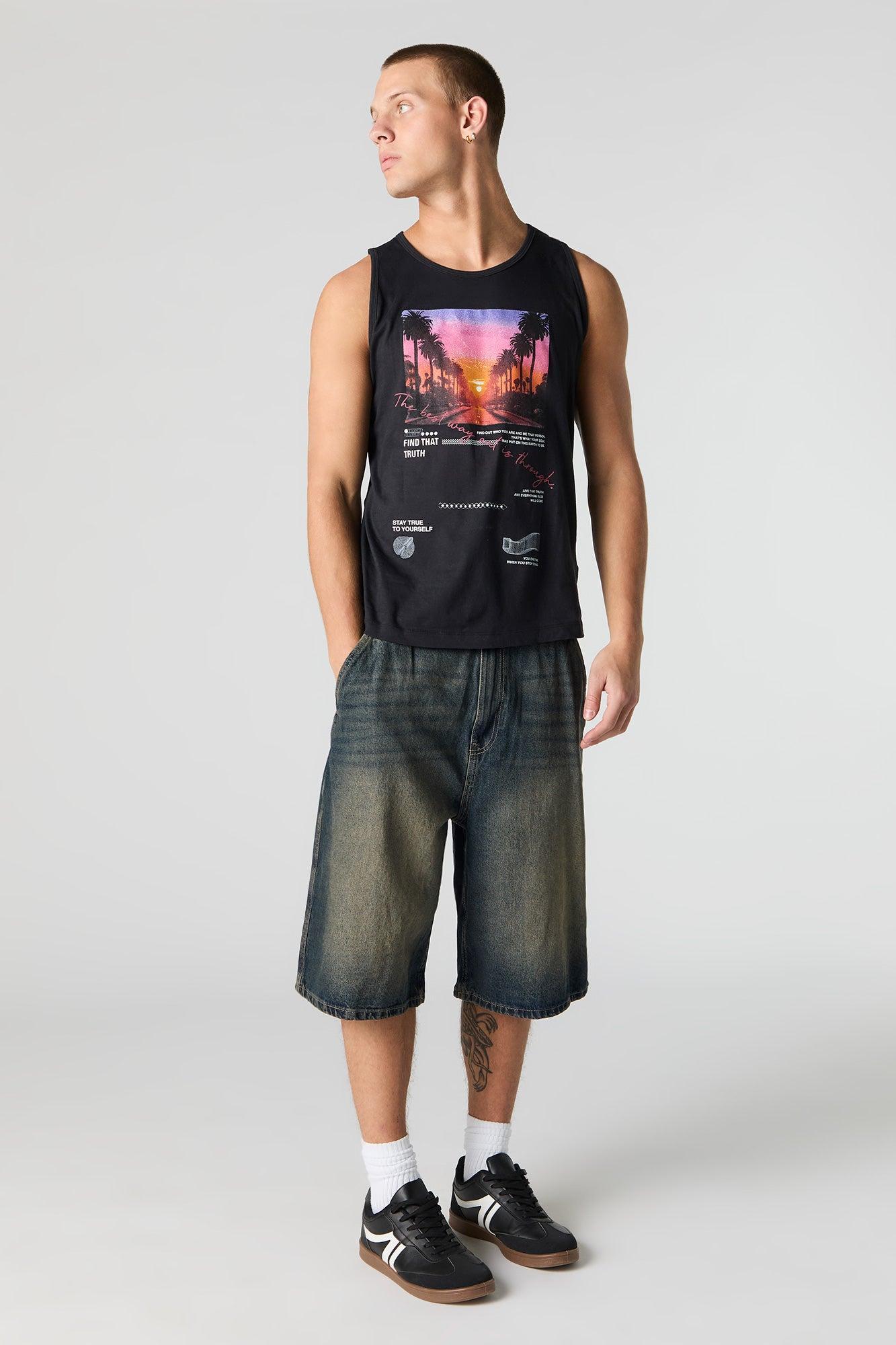 Sunset Graphic Tank Male Product Image
