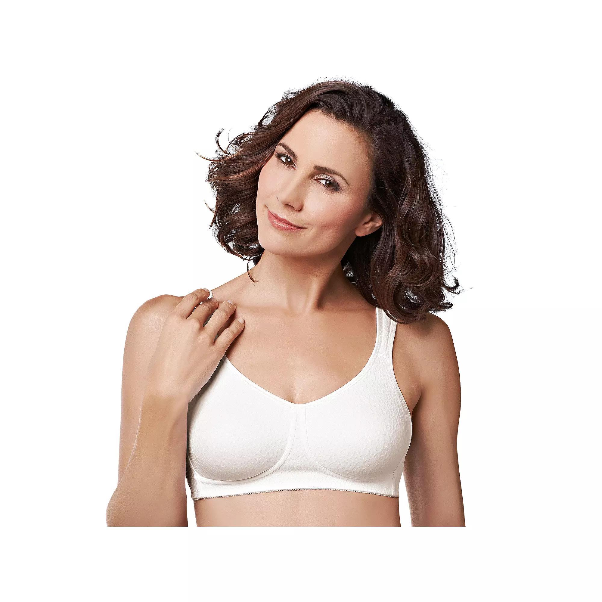 Amoena Mastectomy Bra: Mona Wireless, Women's, Size: 36 Dd, White Product Image