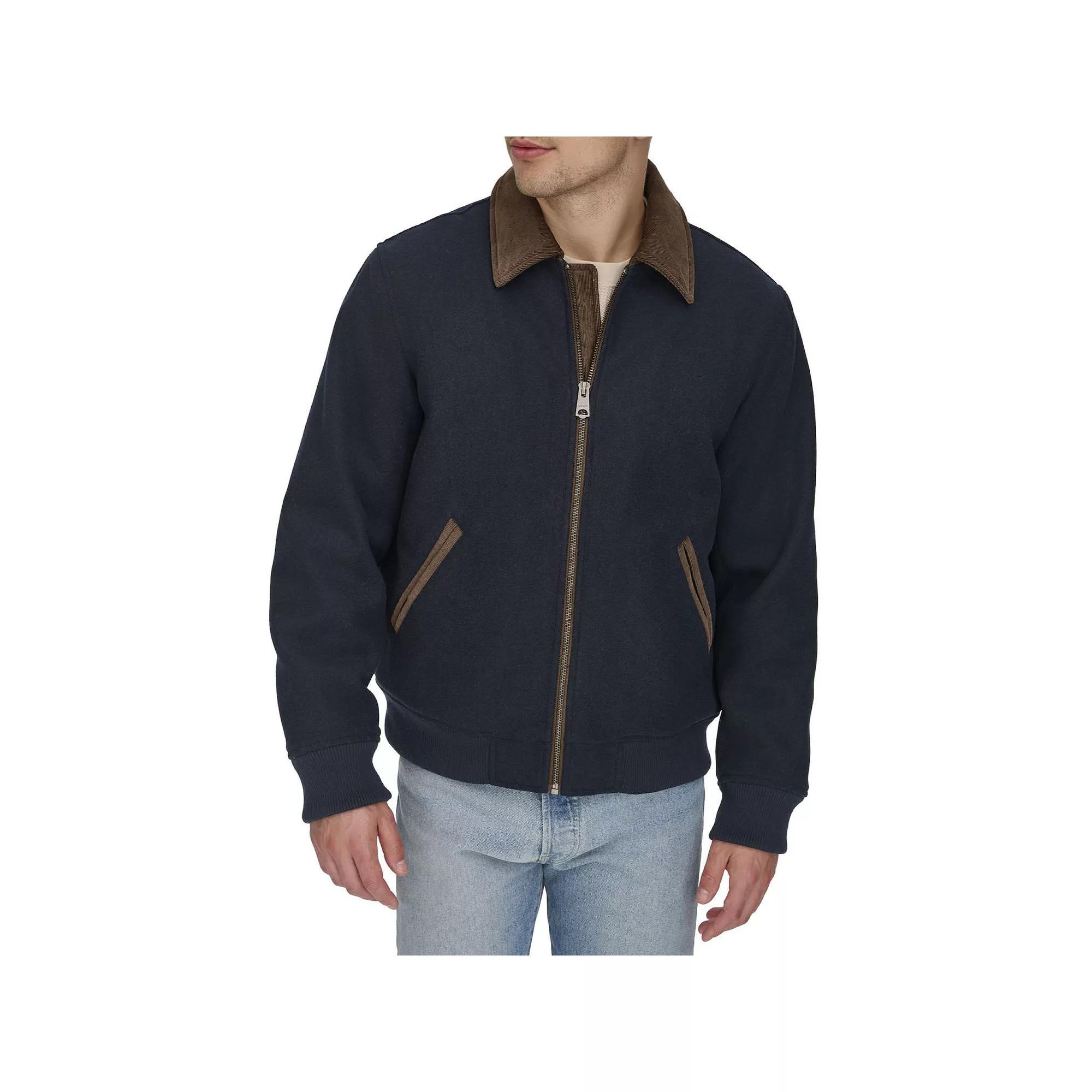 Men's Levi's® Wool Plaid Jacket, Size: Medium, Blue Product Image