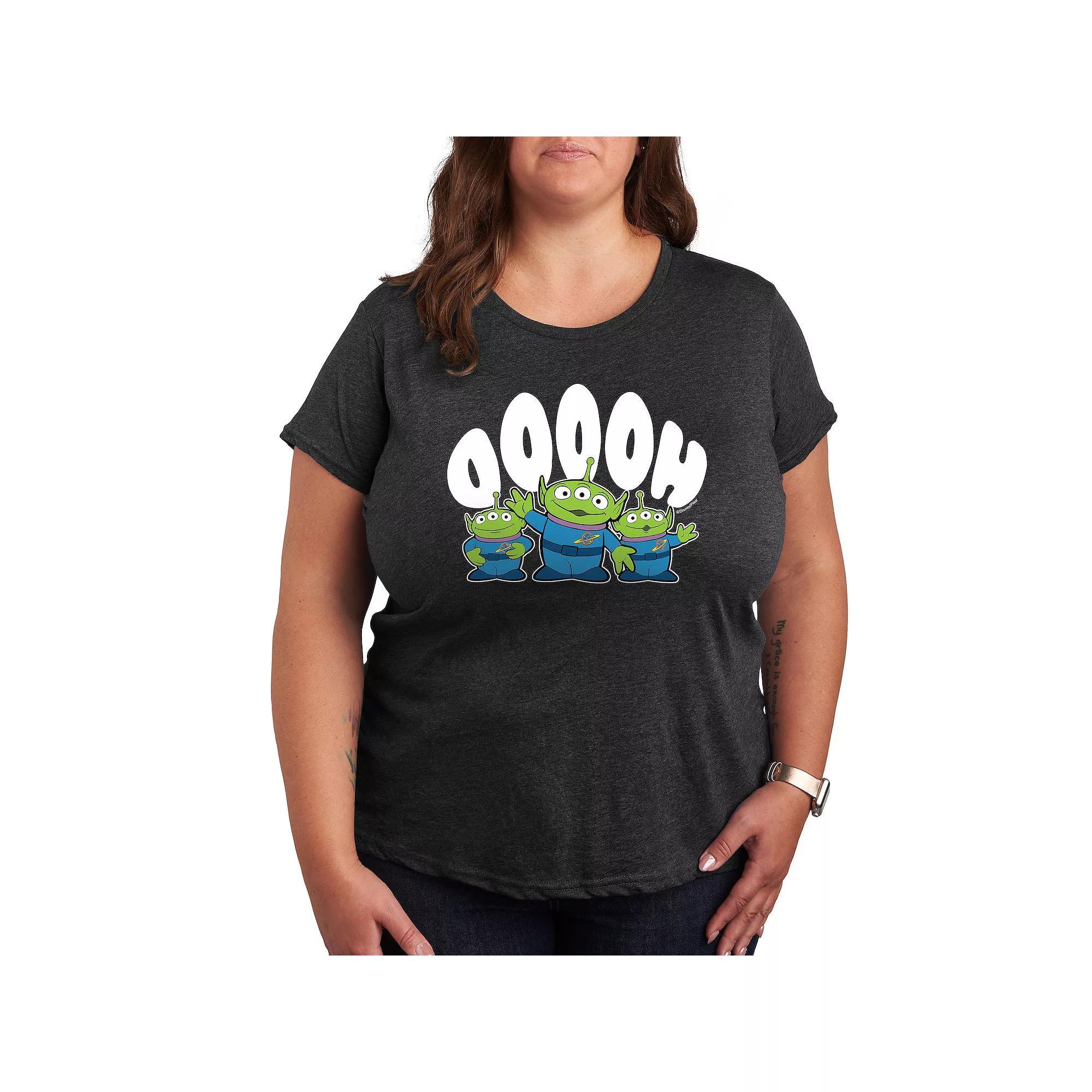 Plus Dr. Seuss Cloud Logo Graphic Tee, Womens Grey Blue Product Image