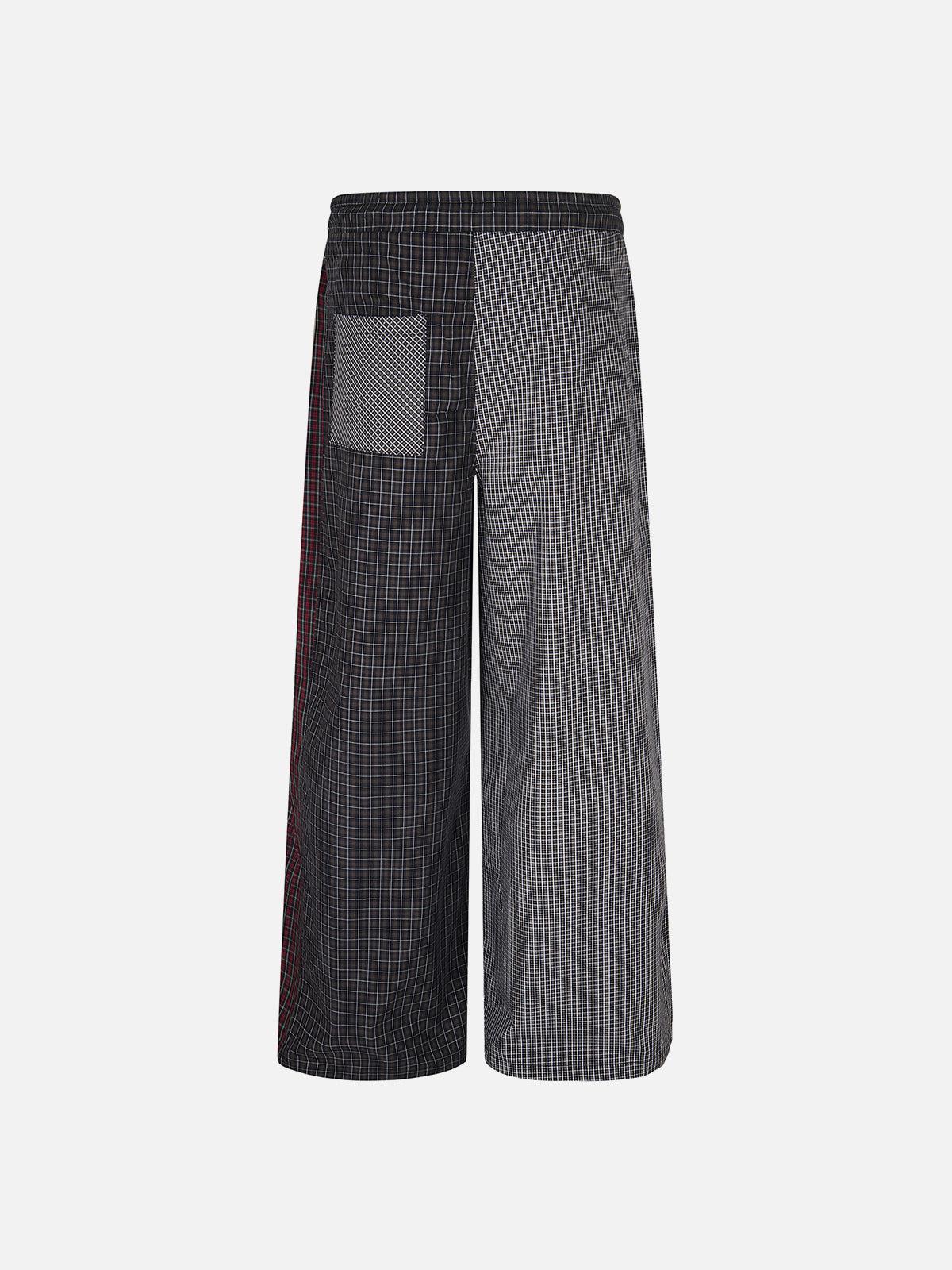Aelfric Eden Plaid Patchwork Baggy Pants Product Image