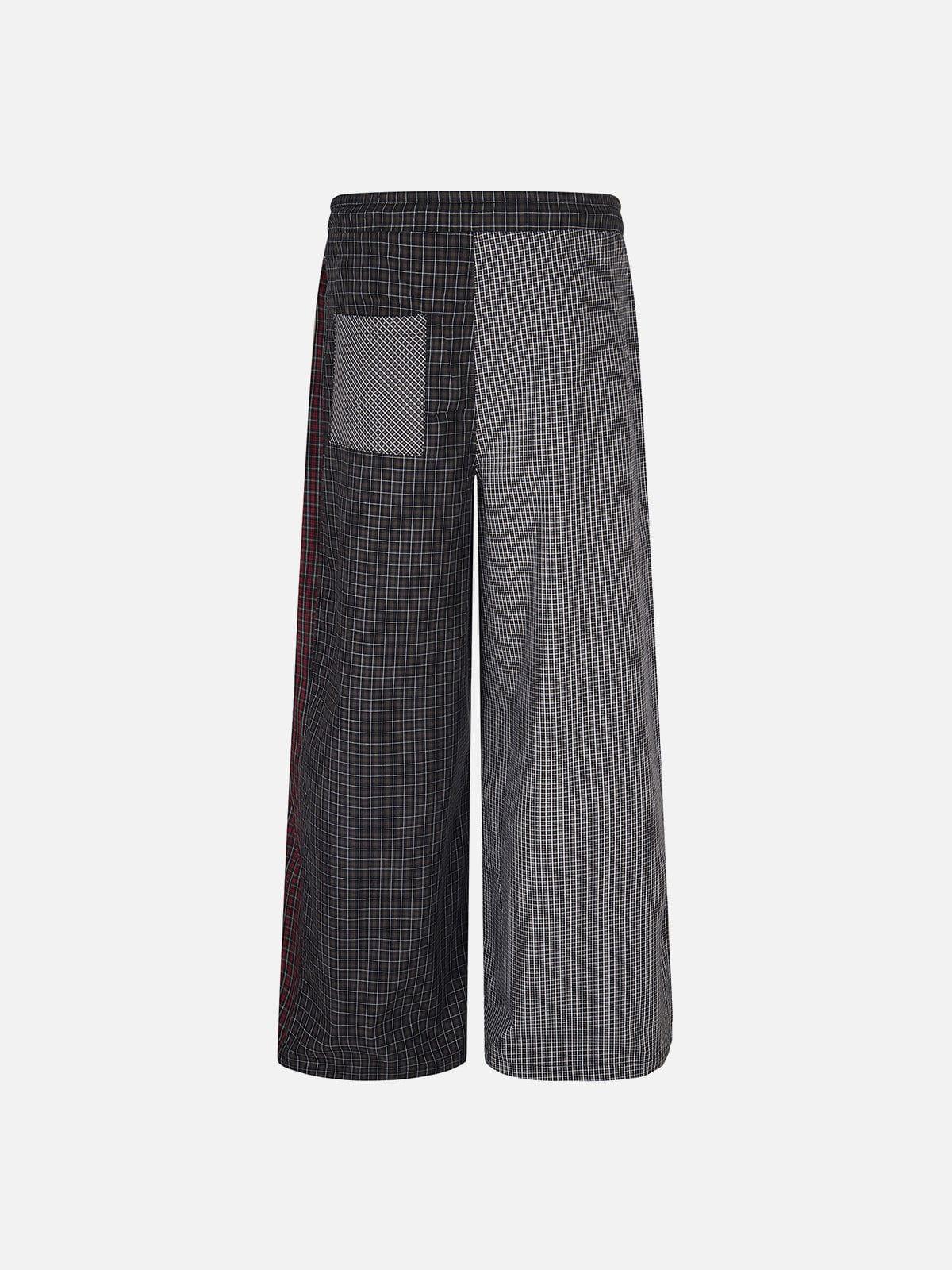 Aelfric Eden Plaid Patchwork Baggy Pants Product Image