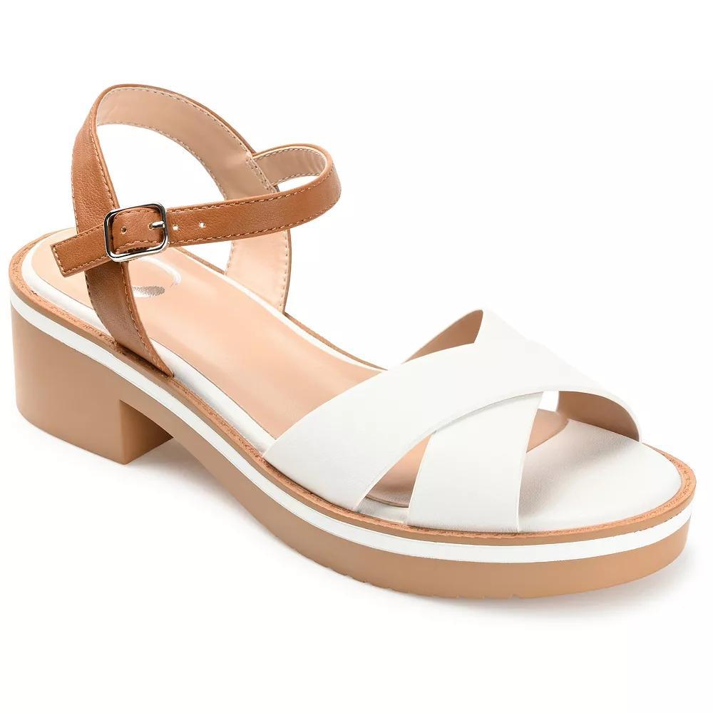 Journee Hilaree Women's Heeled Sandals, Size: 9.5, Brown Product Image