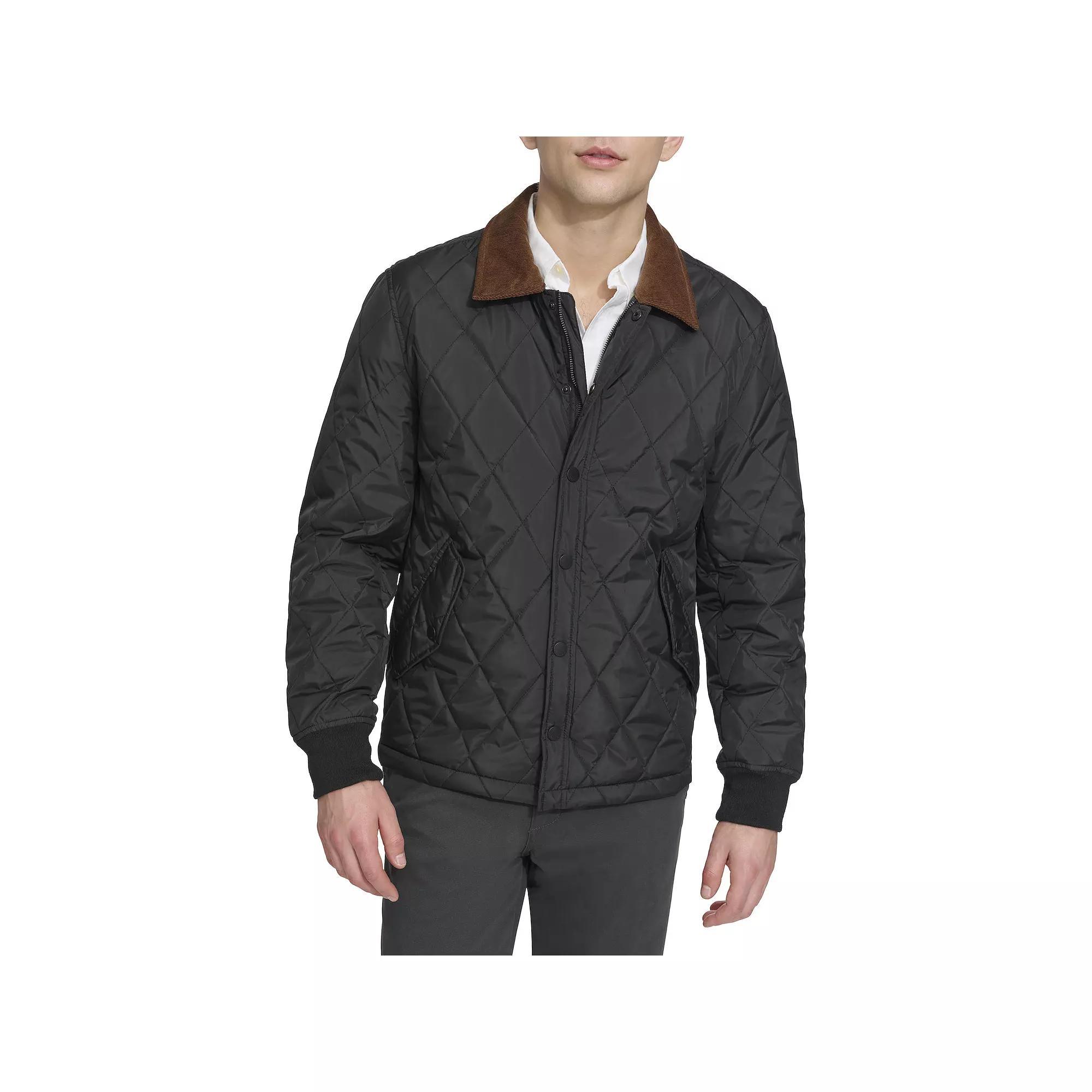 Men's Dockers® Quilted Depot Jacket, Size: XL, Black Product Image