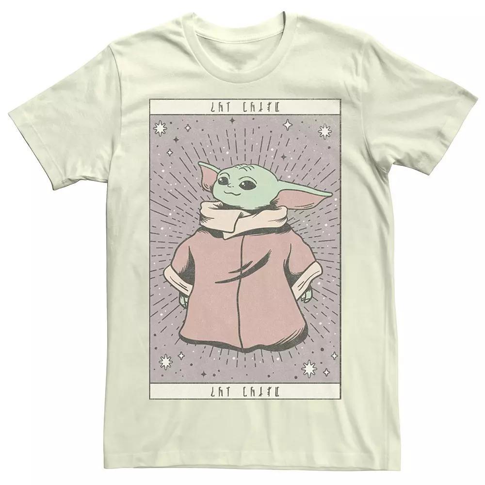 Mens Star Wars The Mandalorian The Child Aka Baby Yoda Card Portrait Tee Product Image