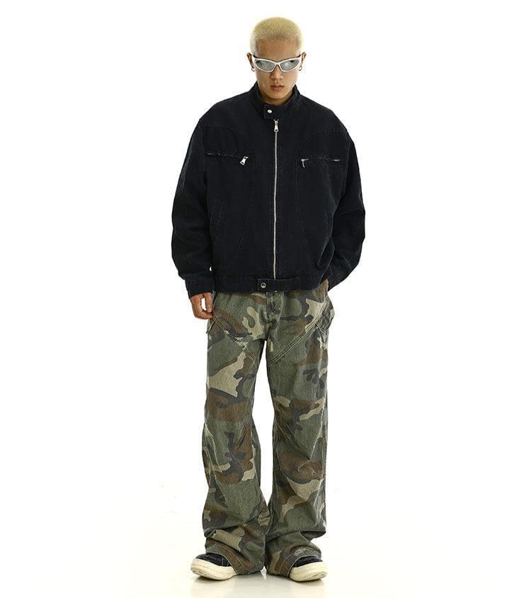 RT No. 11625 RECONSTRUCTED DENIM MOTORCYCLE JK Product Image