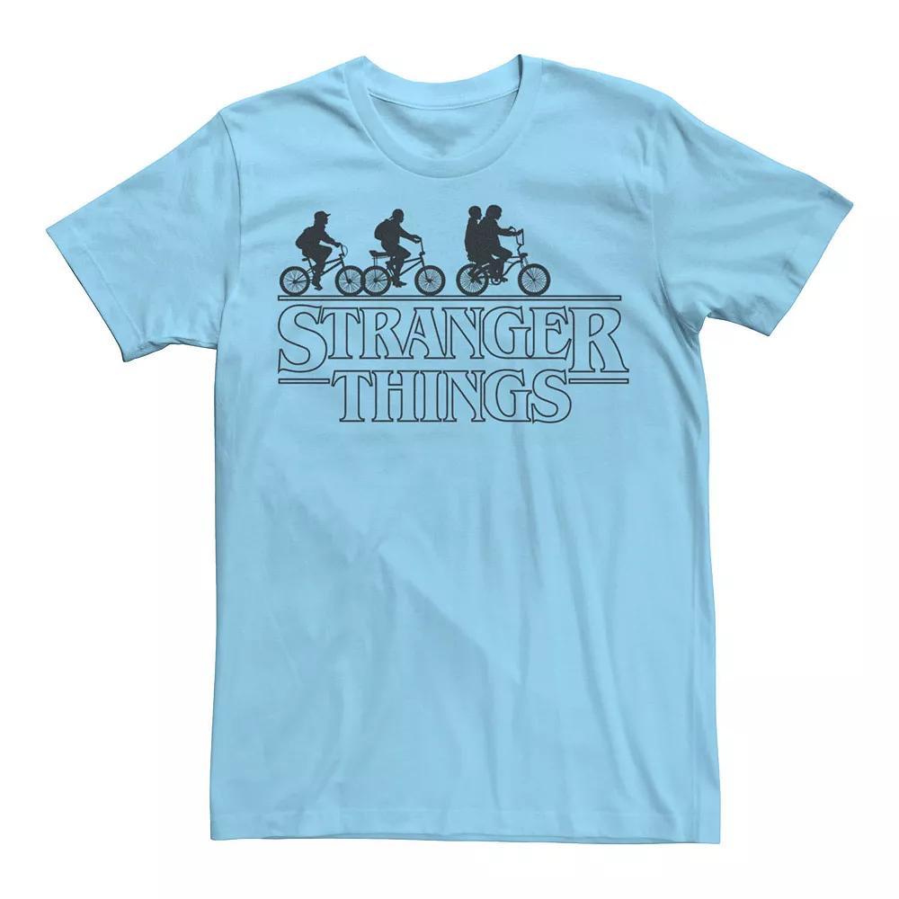 Men's Stranger Things Bike Ride Logo Graphic Tee, Size: XXL, Light Blue Product Image