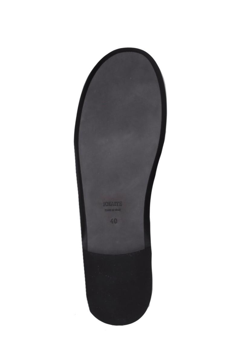 KHAITE Marcy Crystal-embellished Mesh Flats In Black Product Image