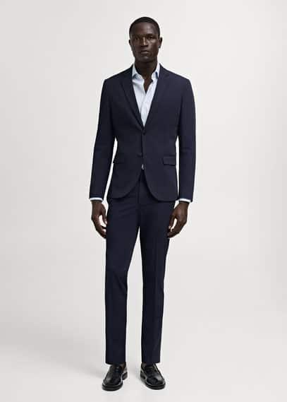 Super slim-fit suit blazer in stretch fabric - Men | MANGO USA Product Image
