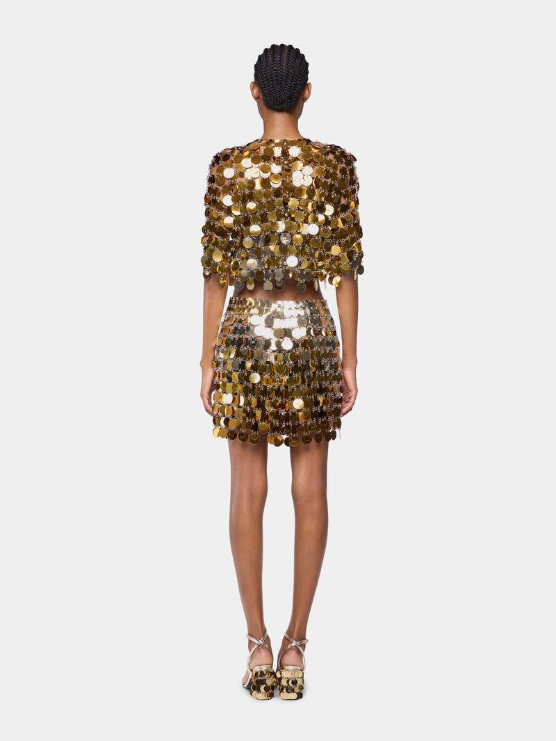 CROPPED TOP IN GRADIENT ASSEMBLY Product Image
