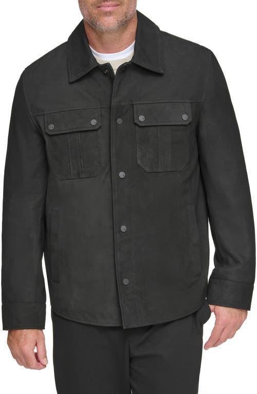 Andrew Marc Laredo Leather Shirt Jacket Product Image