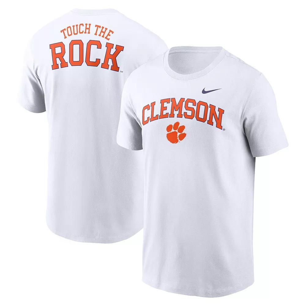Men's Nike White Clemson Tigers Blitz 2-Hit T-Shirt, Size: Large Product Image