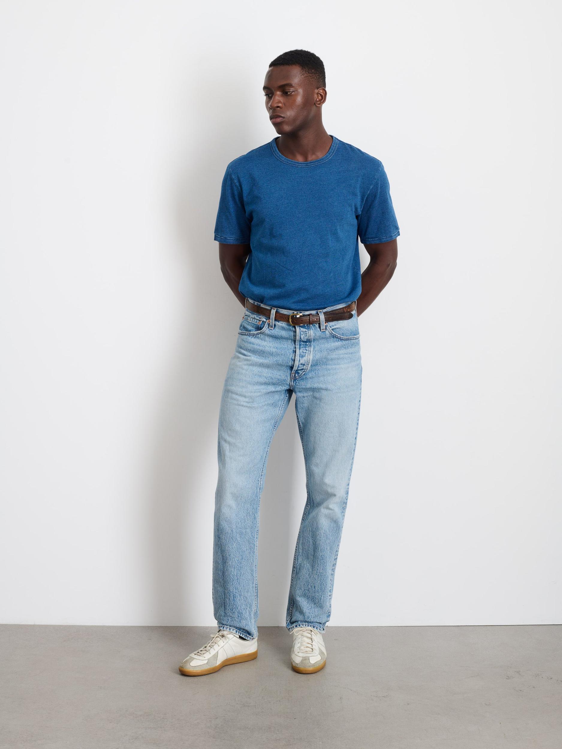 Standard T-Shirt in Indigo Slub Cotton Product Image