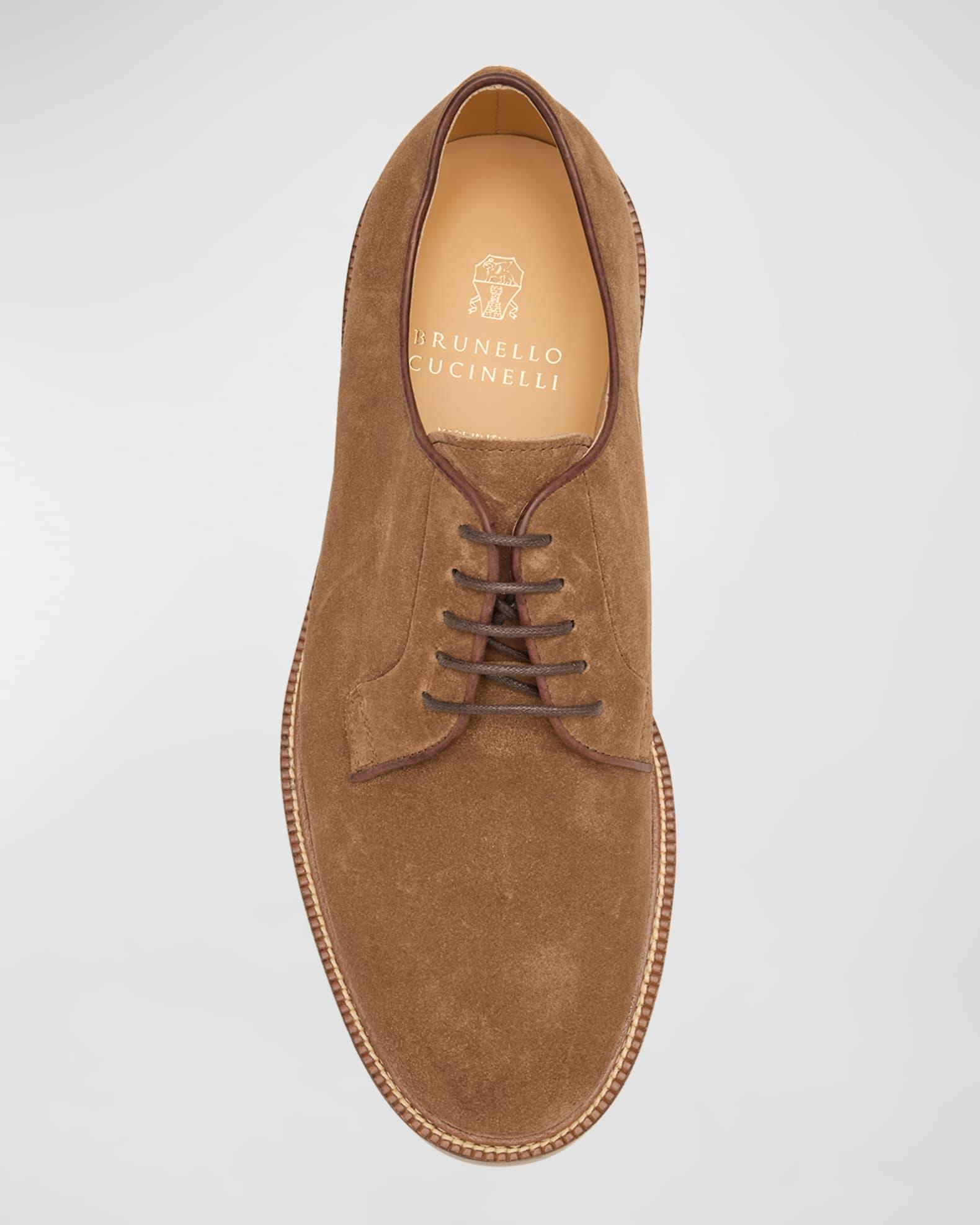 Men's Suede Derby Shoes Product Image