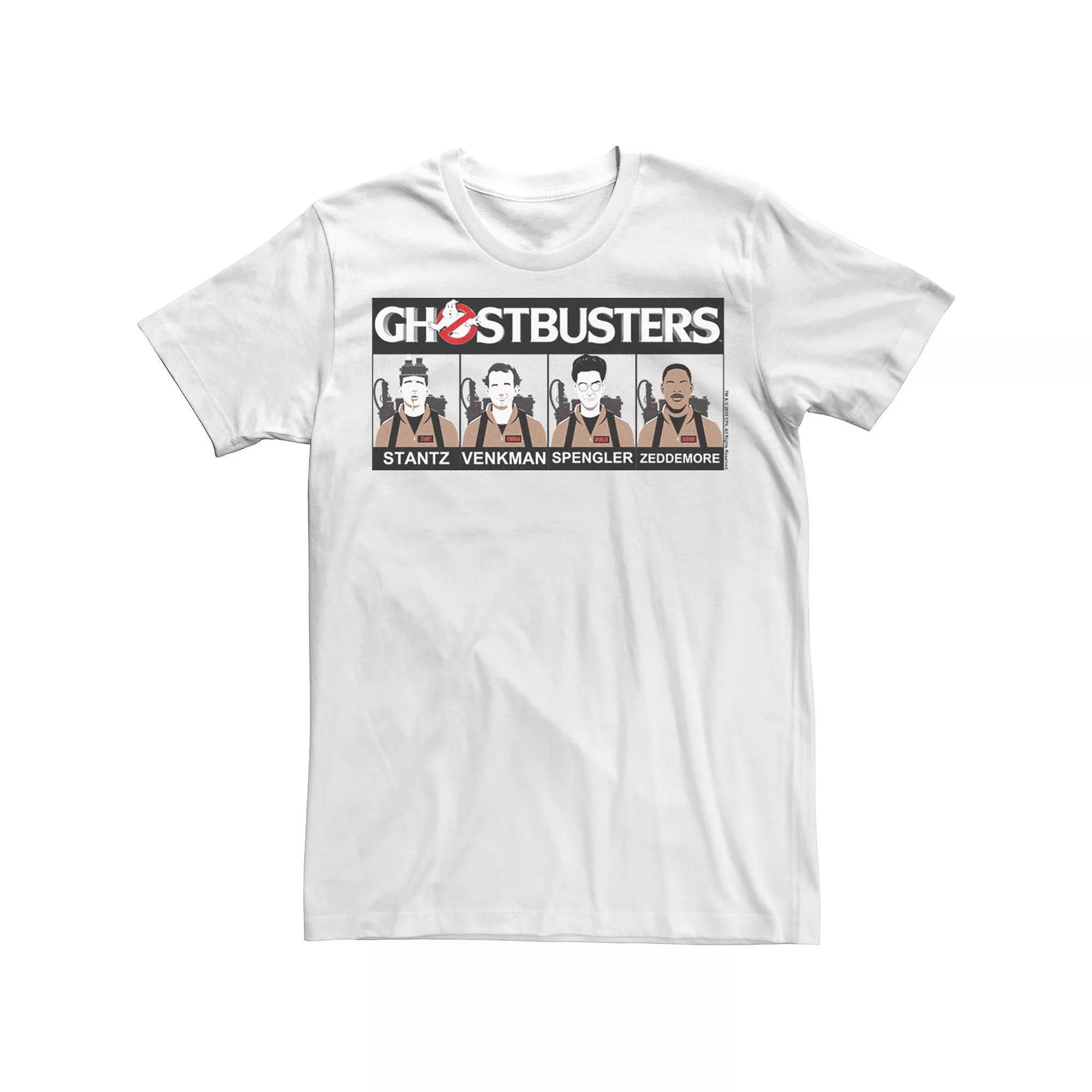 Men's Ghostbusters Group Shot Line Up Tee, Size: Medium, White Product Image