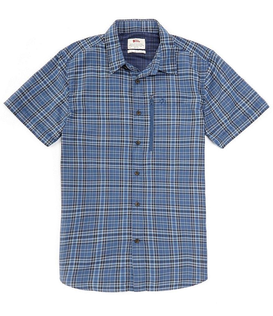 Fjallraven Abisko Hike Plaid Print Short-Sleeve Woven Shirt Product Image