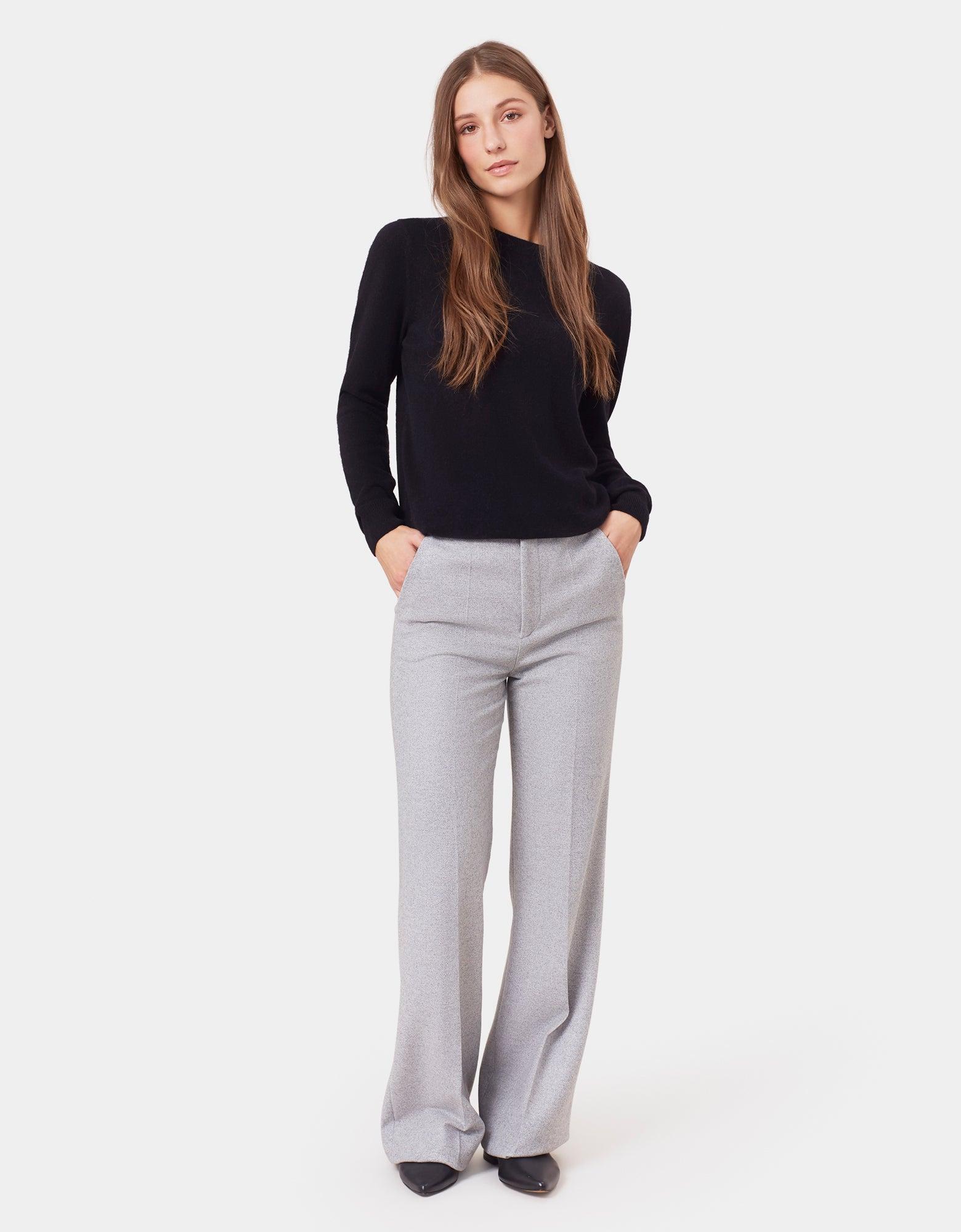 Women Light Merino Wool Crew - Burned Yellow Product Image