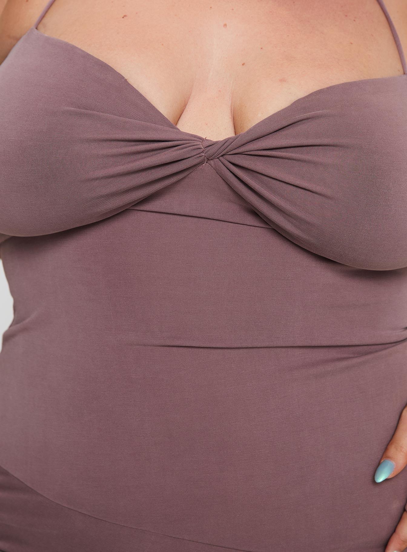 Destinations Maxi Dress Mauve Curve Product Image