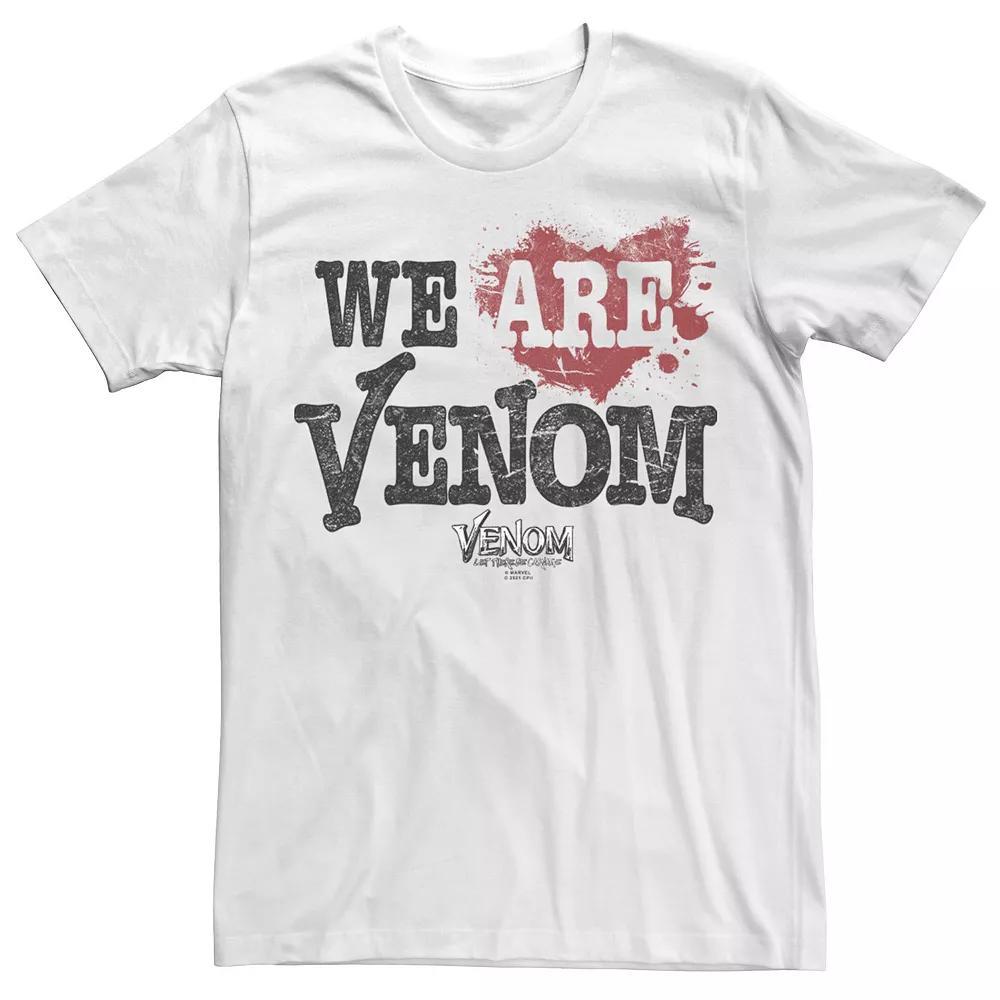 Big & Tall Marvel Venom: Let There Be Carnage We Are Venom Text Tee, Men's, Size: 3XL Tall, White Product Image