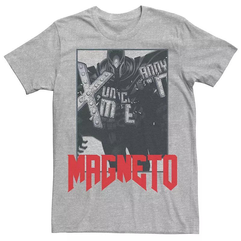 Men's Marvel X-Men Magneto Broken Logo Poster Tee, Size: Small, Athletic Grey Product Image
