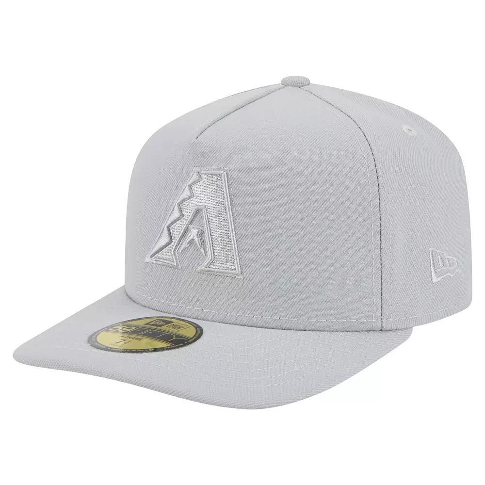 Men's New Era  Gray Arizona Diamondbacks Colorpack 59FIFTY Fitted Hat, Size: 7 3/8, Grey Product Image