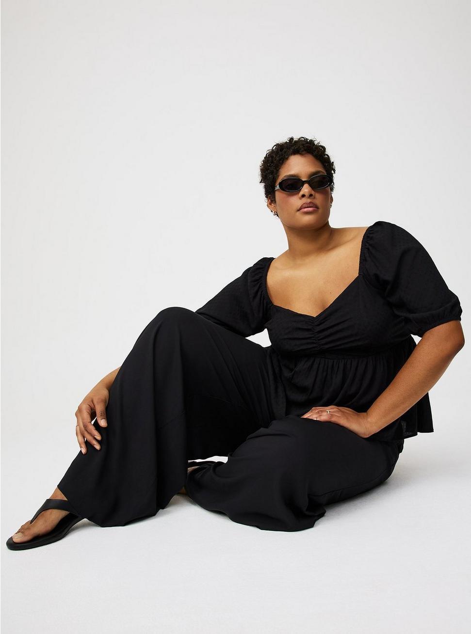 High-Rise Pull-On Wide-Leg Pant Product Image