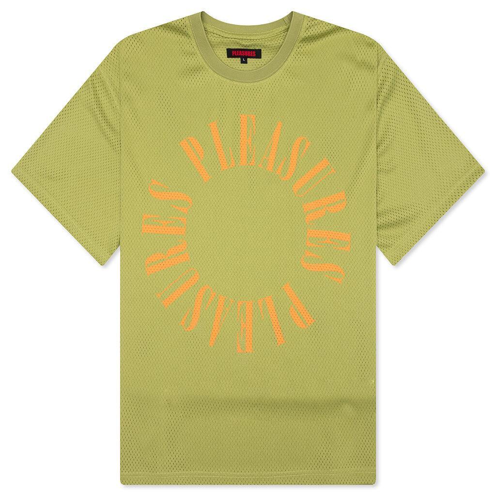 Motive Mesh Shirt - Olive Male Product Image