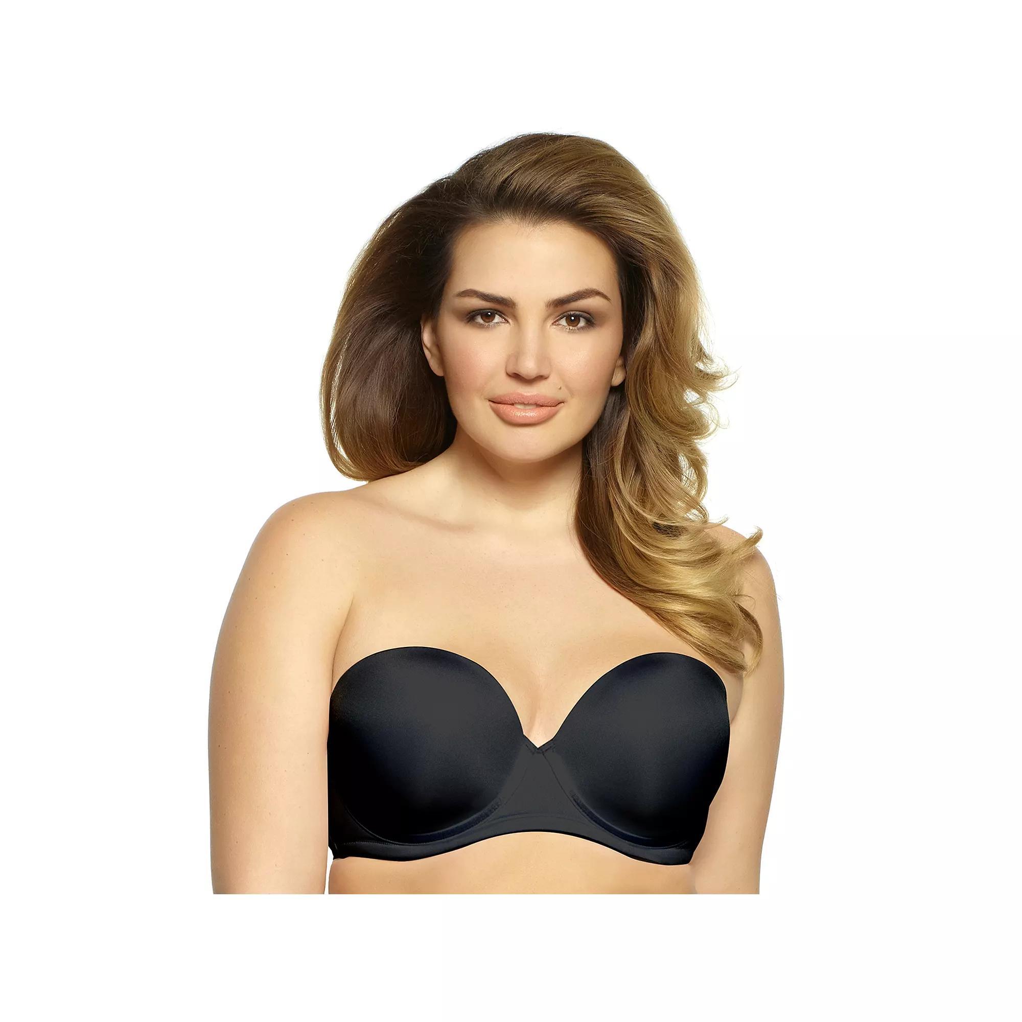 Paramour by Felina Marvelous Contour Full-Figure Strapless Bra 235033, Women's, Size: 34 Ddd, Black Product Image